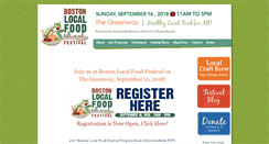 Desktop Screenshot of bostonlocalfoodfestival.com